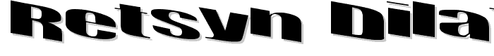 Retsyn Dilated font